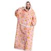 Women Winter Fleece Hoodie Robe Oversized Blanket with Sleeves 140cm Giant TV Hoodies Sweatshirts Cozy Comfortable Warm