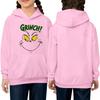 Children's Long-sleeved Loose-fitting Pullover Hoodie With Drawstring And Solid Color