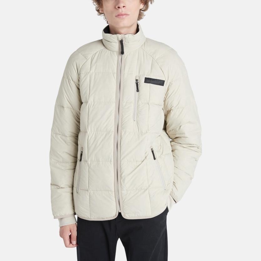 Timberland AFBear Head DWR Down Pack Fashionable Versatile Warm Long Sleeve Down Jacket Men Jackets White A2N8M-CY2