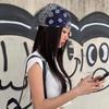 Y2K Leopard Print Hair Scarf Spicy Girl Punk Bandana Headwear Small Square Scarf Girls