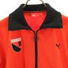 Puma Made In Japan Short Sleeve Track Jacket L Orange Jersey Women Used