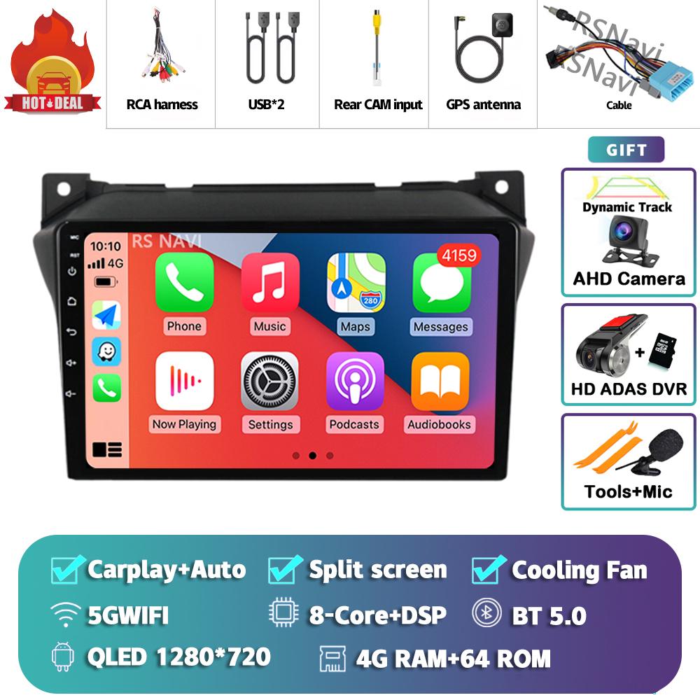 Android 14 Carplay Auto For Suzuki Alto 2009 - 2016 Car Radio Player Multimedia stereo AI Voice 360 Camera Navigation Video 2Din