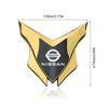 Car Metal Shield Emblem Car Side Fender Body Trunk Badge Sticker For Nissan Rogue Pathfinder X-Trail GTR Note Qashqai PatrolI