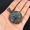 Tree Of Life Labradorite Pendant, Handmade Gemstone 999 Copper Wire Wrapped Pendant Antique Jewelry, For Gift Silver Jewelry