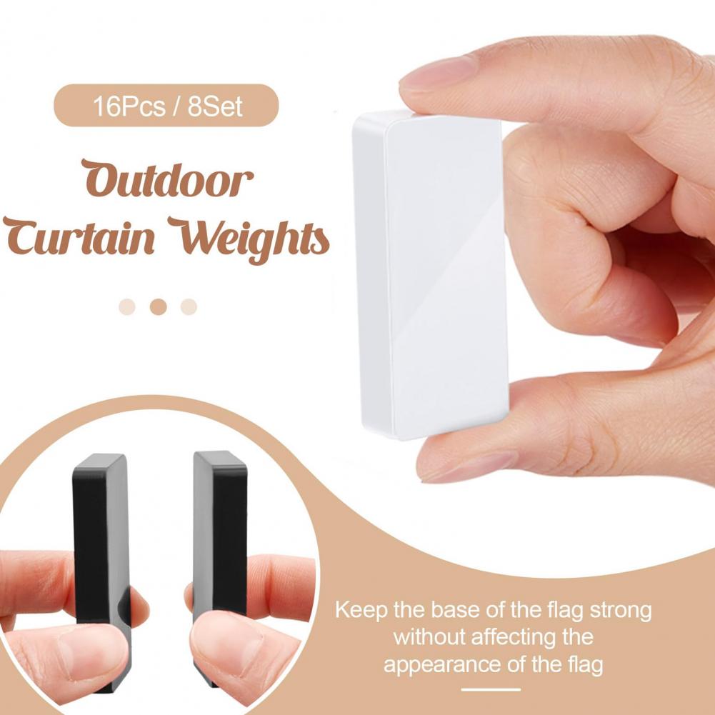Outdoor Curtain Weights Magnetic Drapery Weights No Sewing Waterproof Curtain Weights for Home Shower Liner Flags Tablecloth