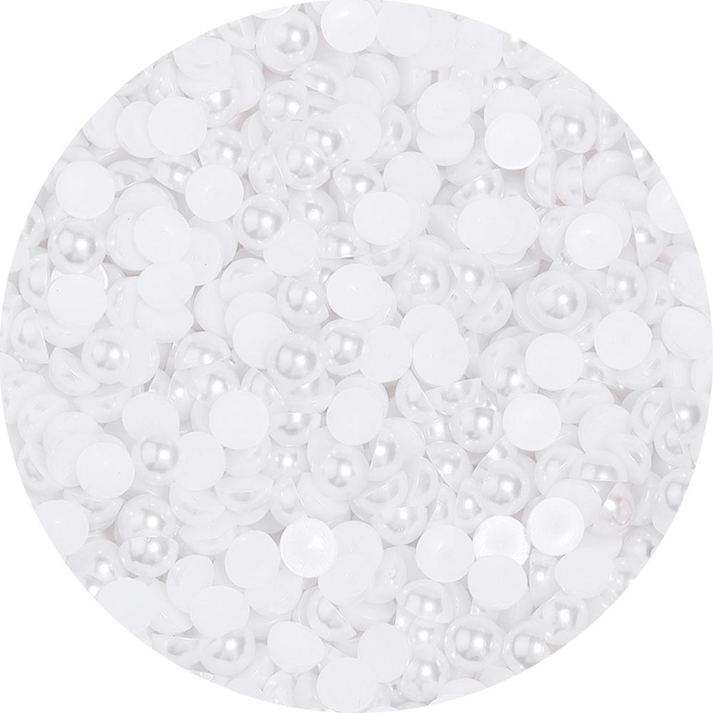 2/3/4/5/6/8/10/12/14mm Multicolor ABS Imitation Pearl Beads Half Round Flatback Beads For Nail Art DIY Jewelry Findings Making