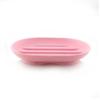 Plato Jabonera Portátil Baño Silicona Flexible Soporte Jabón Viaje Soporte Plato Nuevo Moda Color Caramelo Jabonera Baño