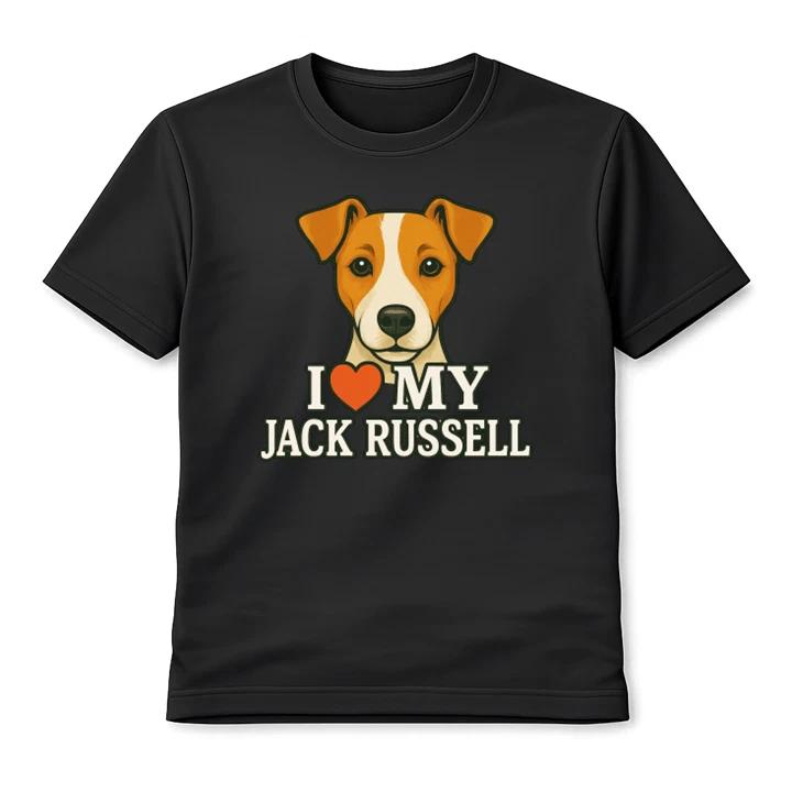 I Love My Jack Russell Cute Dog Unisex T-Shirt Terrier Gift Lover Graphic Tee XXXXL