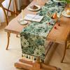 American Retro Floral Table Runner Long Decorative Cloth for Coffee TV Dining Table Atmosphere Fabric Cover