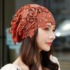 Single Layer Knit Beanies Flower Weave Cap Sweet Crochet Hollow Knitted Hat  Outdoor