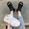 Platform Muffin Sandals Women's New Summer Shoes Fashion Mesh Openwork Roman Shoes