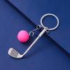 Keychain Pendant Simulated Golf Pendant Gym Keyring Sports Style Golf Club Key Holder Fitness Bag Accessories