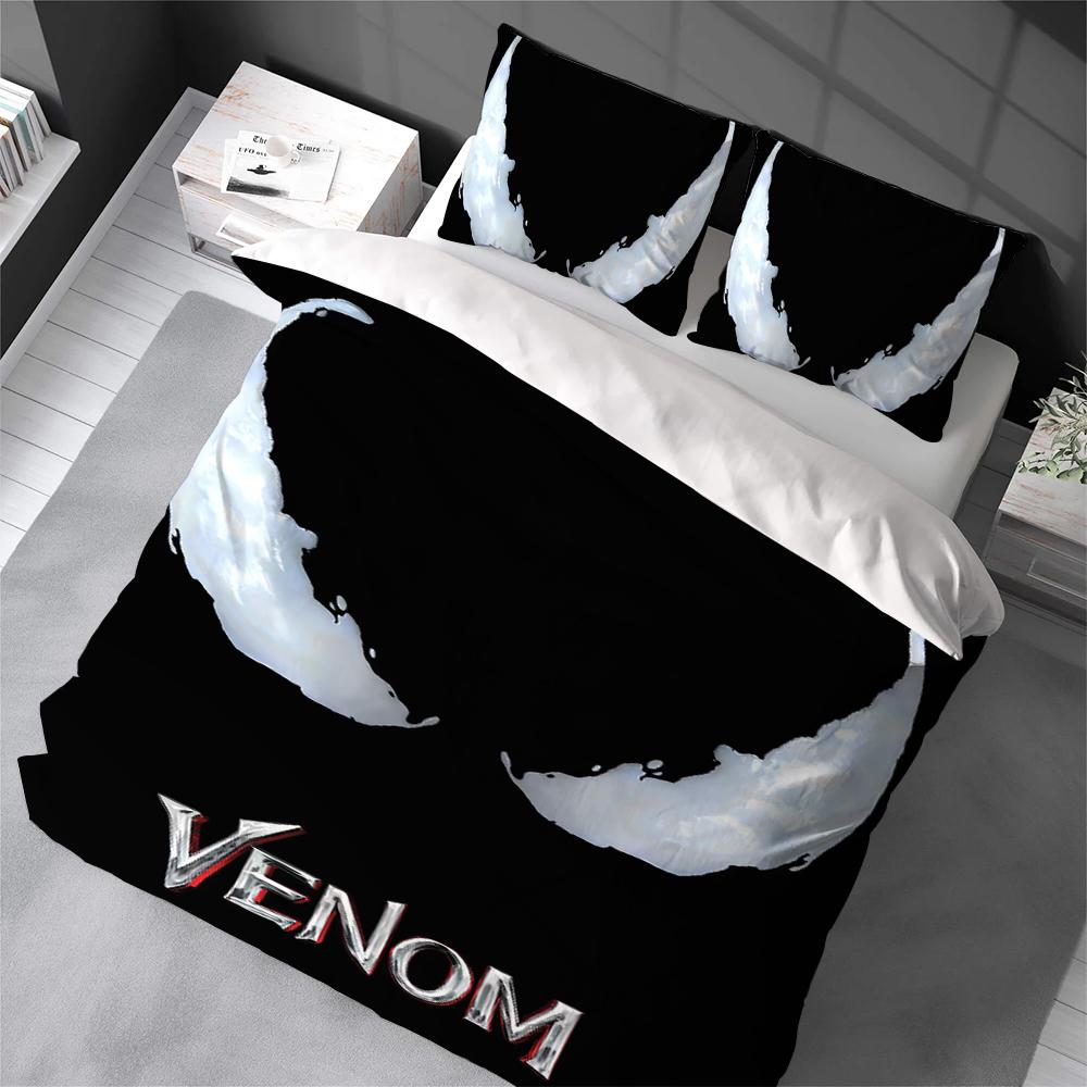 V-Venom Movie Duvet Cover Set Home Style Bedding Soft Laundry Cotton Bed 3 Piece Set Student Dormitory Gift
