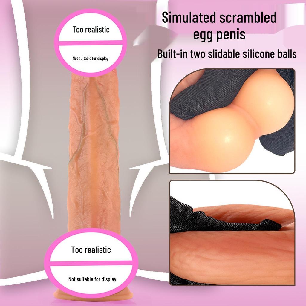 Realistic Liquid Silicone Soft Phallus - Female Self-Use Simulation Sex Toy