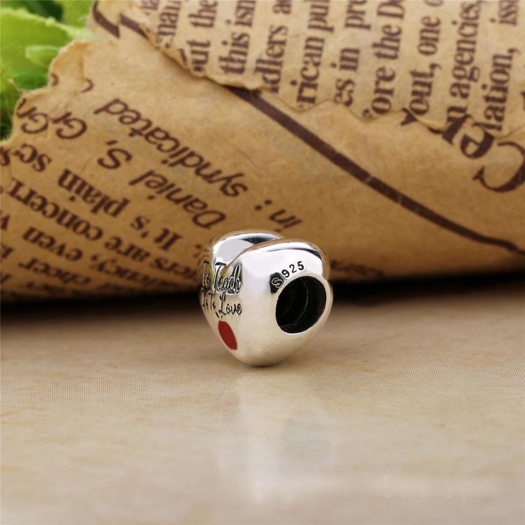 Heart Shape Copper Plating Love Heart Family Charm Fit Original Pendant Bracelet Making Diy Jewelry For Women Accessories