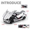 1/24 Mercedes-Benz SLR Supersportwagen Legierungsauto Modell Ton und Licht Rückzug Kinder Spielzeug Sammlerstücke Geburtstagsgeschenk