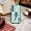 Whale Pattern Phone Case For Samsung S25,S24,S21,S22,S23,S30,Ultra,S20,Plus,Fe,Lite,Note,10,Soft Black Cover