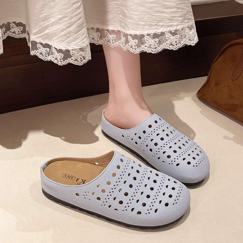 Summer Shoes Fashionable Breathable Crocs Comfortable Inward-height-increasing Flip-flops