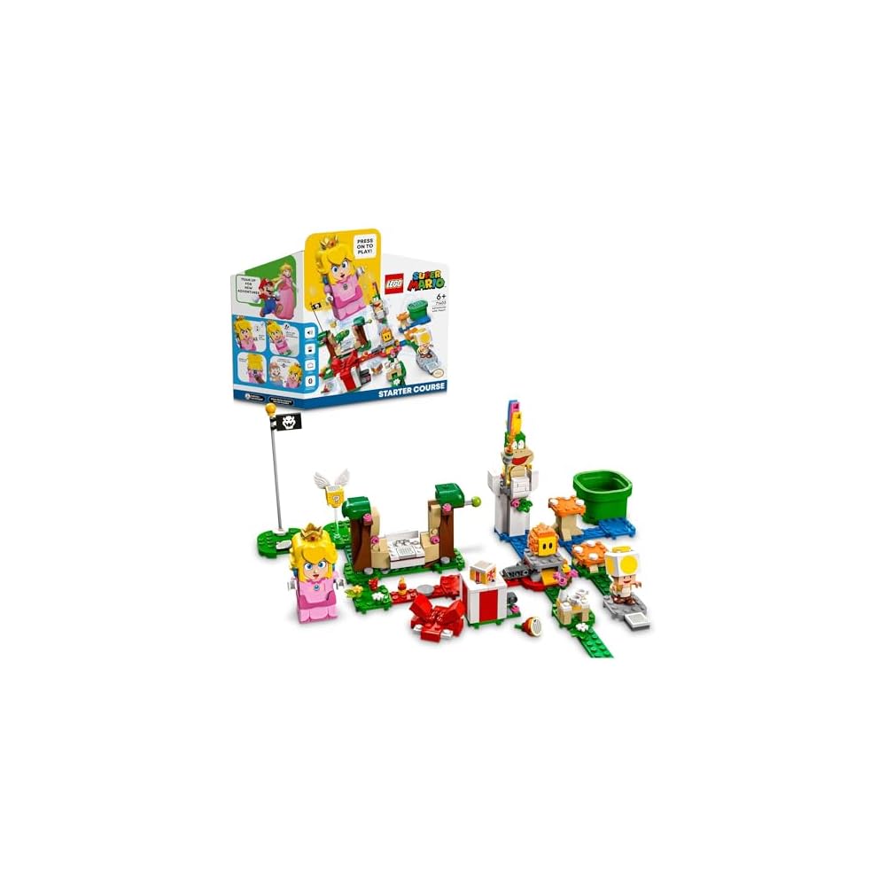 

LEGO Super Mario Peach Adventure Starter Set 71403 Building Blocks Toy for Kids Ages 6 and Up