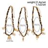 Ingemark 3Pcs/Set Creative Vintage Starfish Conch Fish Imitation Pearl Pendant Necklace Women 2025 Summer Beach Party Jewelry