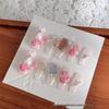 Camellia Bling Glazed Wearable Transparent Nail Art Patches