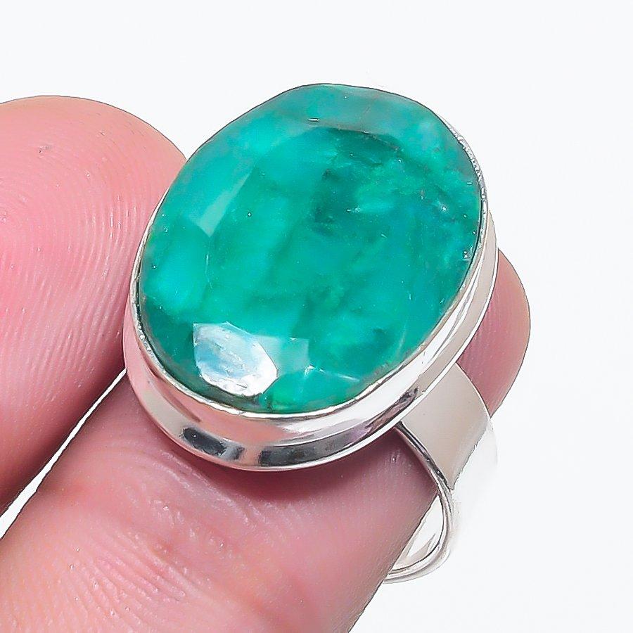 

Натуральный изум Скота Драгоценный камень Ювелирное изделие из стерлингового серебра 925 пробы Кольцо Размер 7 Y7z46