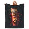 Pringles Chips Flanelltepper Potetsnacks Morsomme Kastepledd for Hjemmet 125*100cm Teppebit