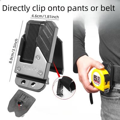 Tape Measure Buckle Universal Quick Hanging Steel Tape Measure Belt Pants Convenient
