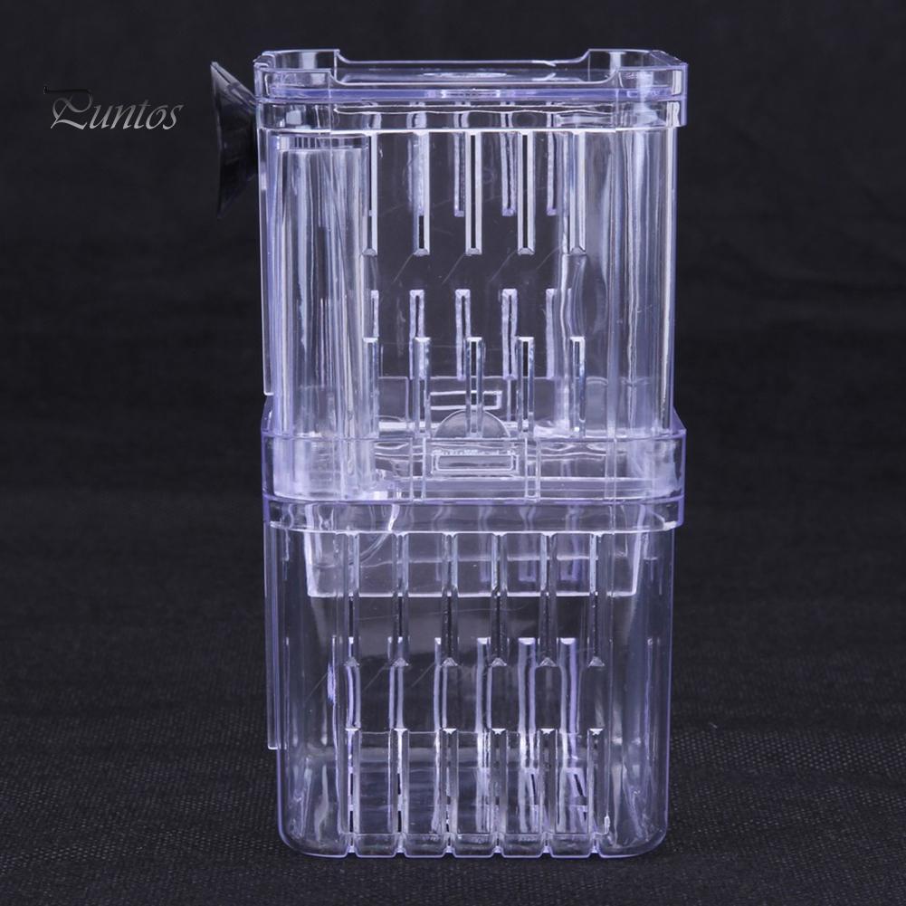 Akryl Transparent Dobbeltlags Aquarium Fish Breeding Isolation Box Incubator