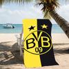 Beach Towel with Borussia Dortmund Pattern - Soft,absorbent,machine Washable Lightweight&Modern,swimming,Travel Essentials