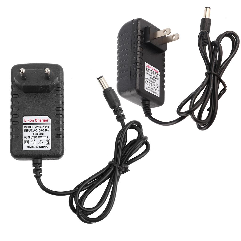 Dicker Kupferkern-Li-Ionen-Ladegerät-Adapter, 21 V/1 A, adaptives Lithium-Akku-Ladegerät