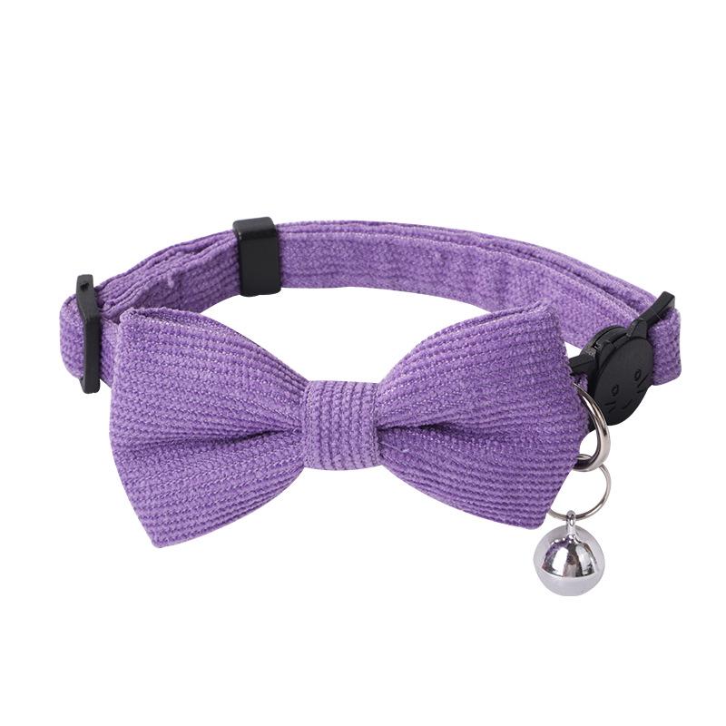 Pet Safety Bowknot Collar with Bell and Anti-Choke Buckle for Cats and Puppies