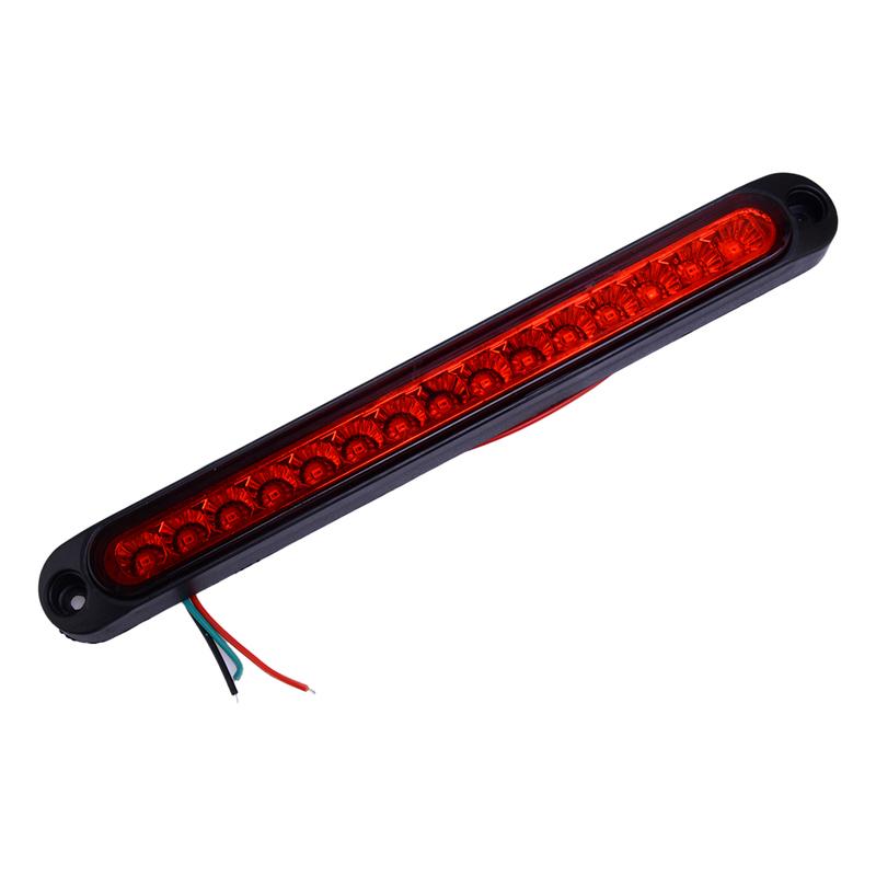 10" Rear Tail 3rd Brake Stop Light Bar Marker Lamp Universal for Truck Trailer RV Car Caravan Boat