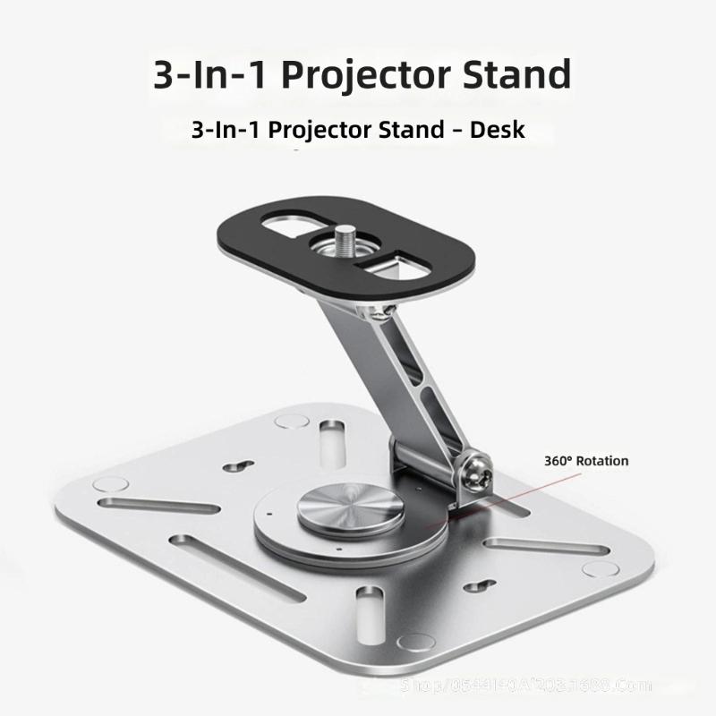 Heavy Duty Foldable Projector Stand 3 In 1 Easy Installation Foldable Desktop Mount For Wall Home Conference Room