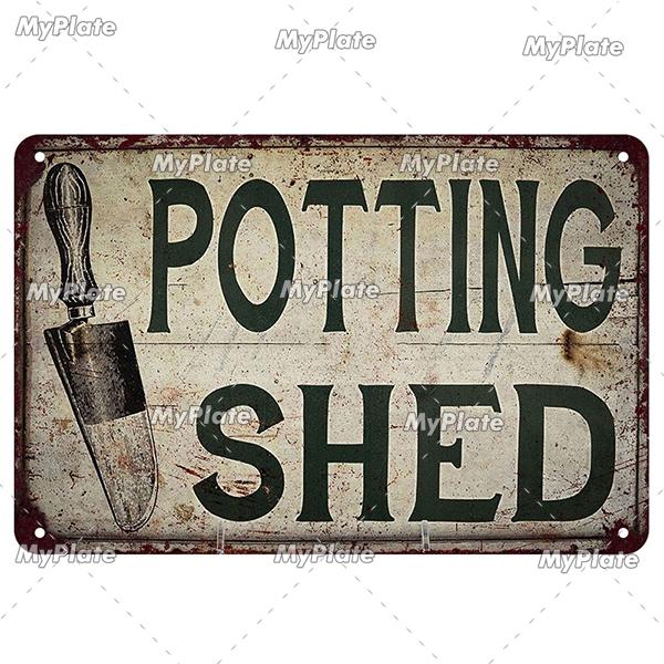 [MyPlate] Vintage Garden Retro Poster Plant Flowers Metal Sign Plate Tin Sign Wall Crafts Decor For Home Plaque Decoration Gift