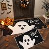 1/2pcs Halloween Kitchen Floor Mat Non Slip Dirt Resistant Hallway Doormat Entrance Home Decor