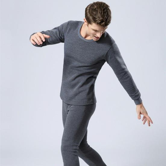 Thermal Underwear Long Johns Set Casual Two-piece Outfit Winter Keep