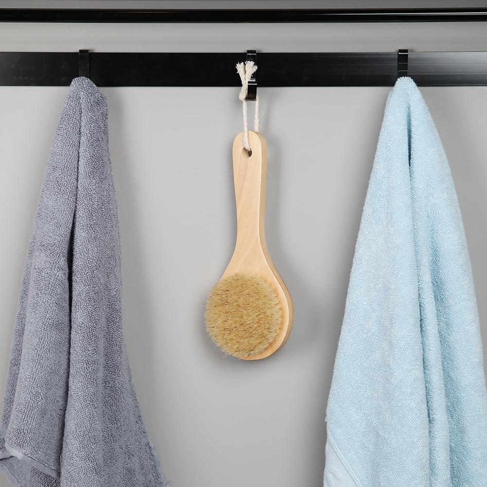 Scrubber Spa Washing Brush Home Adult Shower Washing Tools Bath Brush Long Wood Handle Bathroom Body Back Shower Bristle