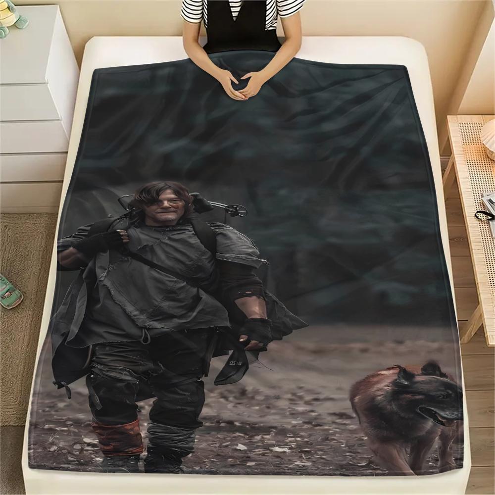 Darryl Print Flannel Blanket,High quality Comfortable for All Seasons,Home Decor,Warmth and Comfort,Perfect for Christmas Gifts