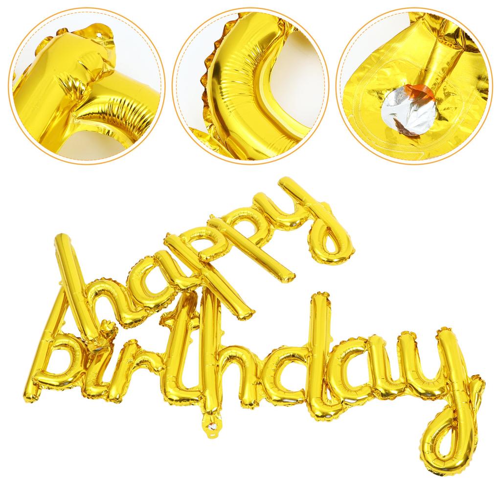 1Set Alphabet Letter Balloon Birthday Decoration Party Background Aluminum Foil Latex Balloon Photo Prop for Celebrations