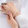Refined Workmanship Bracelet Beaded Bangle for Women Faux Pearl