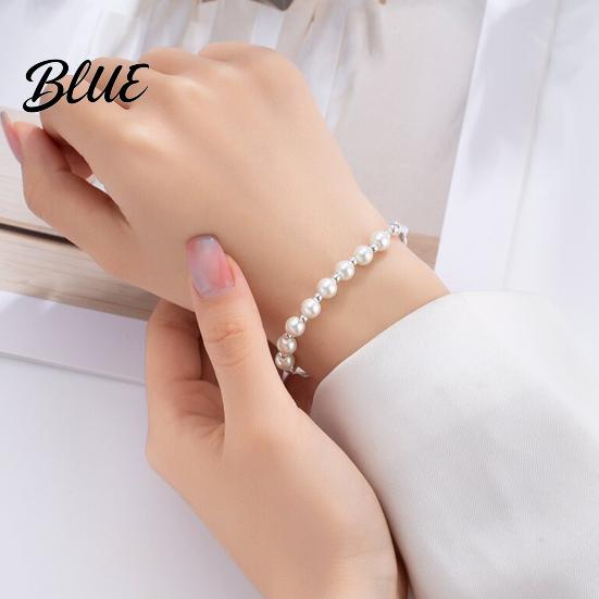 Refined Workmanship Bracelet Beaded Bangle for Women Faux Pearl