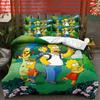Pattern Simpsons The Digital Print Duvet Cover Pillowcase Set Bedding Bedroom