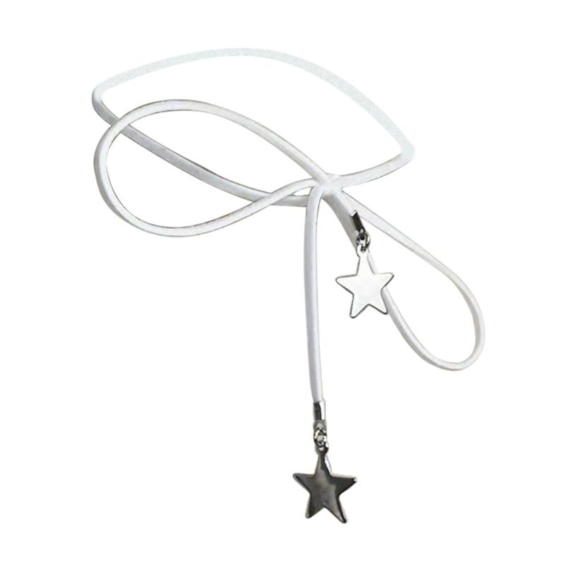 

Fashion Cute Wrap Korean Cloth Choker Necklaces Women Five-Pointed Star Statement Necklace DIY Jewelry Girlfriend Gifts 1