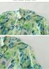 Retro Floral Cotton Linen Lapel Long Sleeve Women's Shirt - 2026 Spring Collection