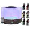 500ml Aromatherapy Diffuser, 6 Essential Oils, 7 Color Mood Lights, Auto Shut-Off, Ultrasonic Quiet Operation