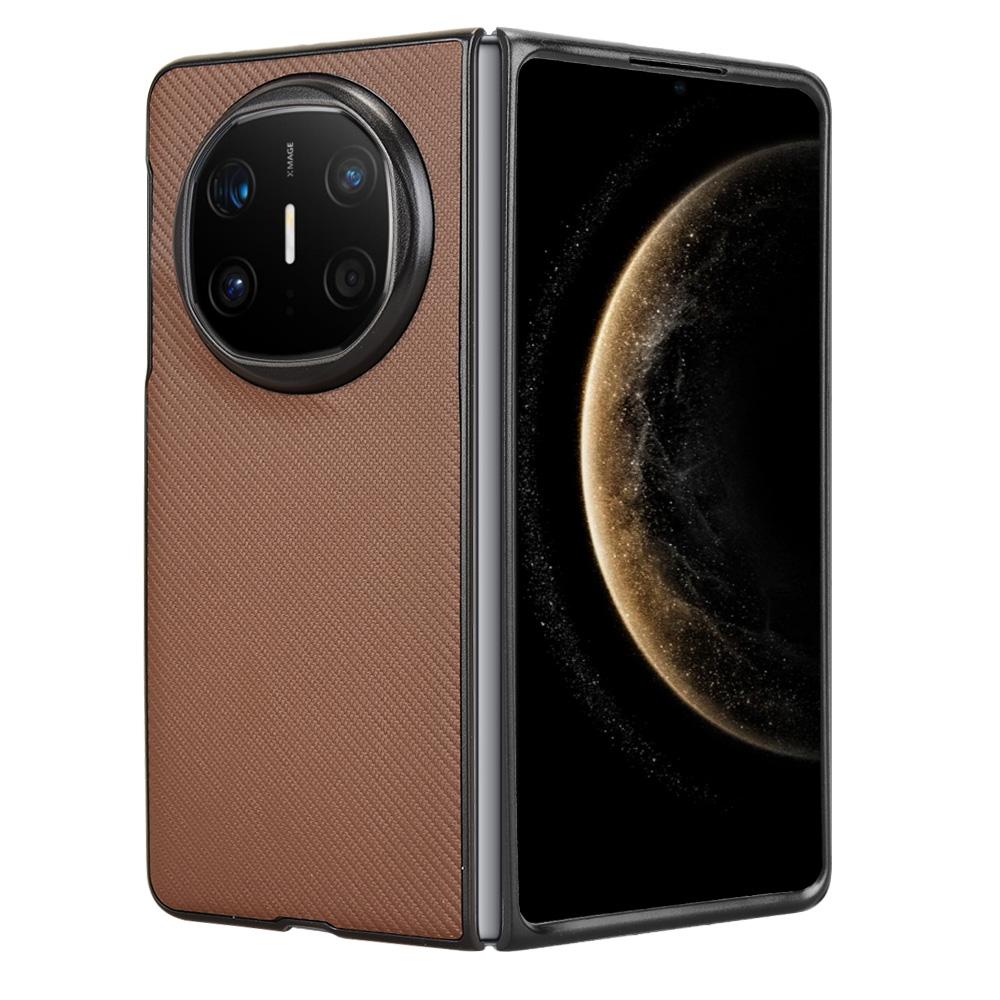 

For Huawei Mate X6 Case Carbon Fiber Texture Shockproof PU + PC Phone Cover E