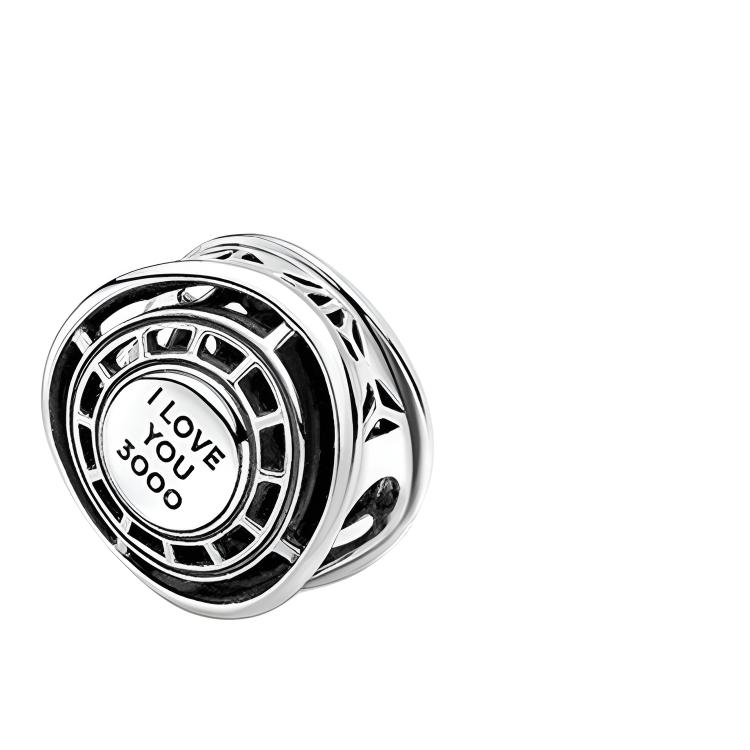 Pandora Marvel Serie Iron Man Arc-Reaktor 925 Silber Charm Unisex Charm Blau 790788C01