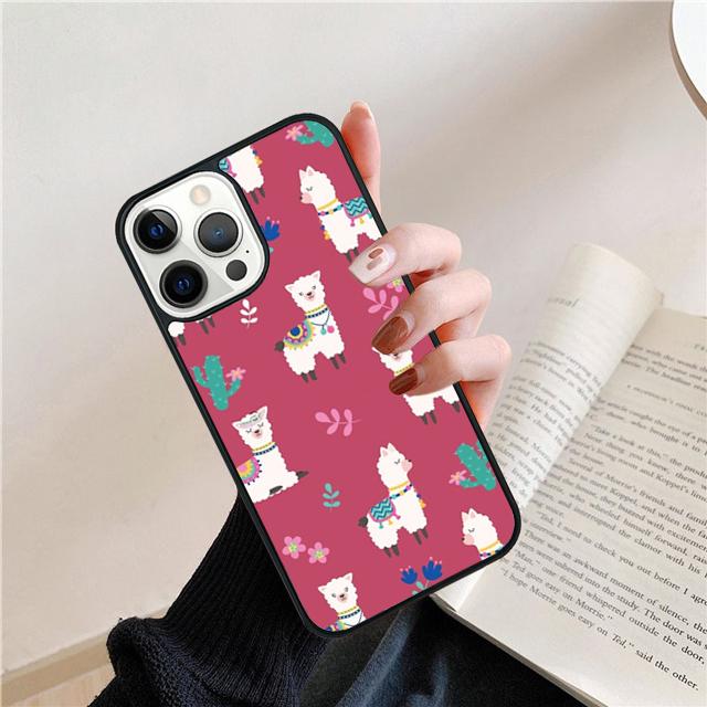 Lama Alpaca Lama Animal Cute Coque Shell For iPhone 17 Air 15 16 14 13 12 Pro Max 11 Pro Max Plus Phone Case Cover
