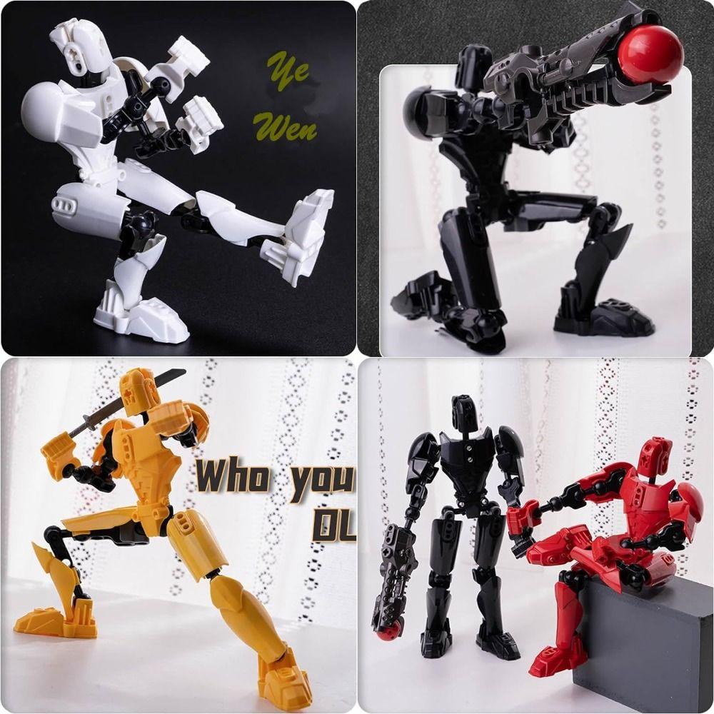 Desktop Decoration 3D Printed T13 Action Figure Shapeshift Robot ABS Robot Dummy Action Figures Multi-Jointed Movable Upgraded